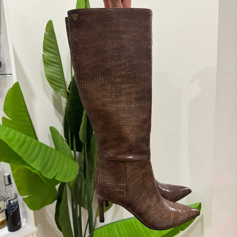 New Wayla Stiletto Knee High Boot by Guess